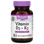 Вітамін Bluebonnet Nutrition Вітаміни D3 і K2, Vitamins D3 & K2, 60 вегетаріанських капсу (BLB-00654) - зменшене зображення 1