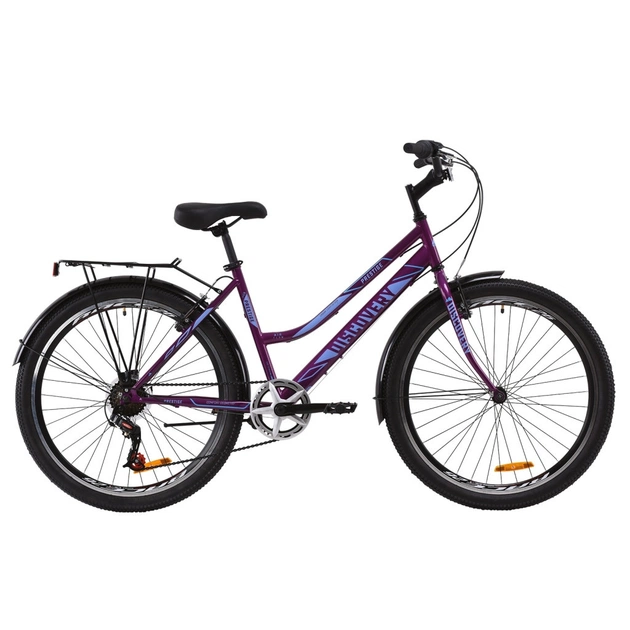 Велосипед Discovery 26" PRESTIGE WOMAN Vbr рама-17" St 2020 фіолетовий + багажник (OPS-DIS-26-245) - изображение 1