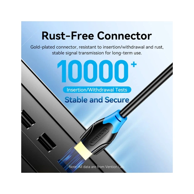 Кабель мультимедійний HDMI M to HDMI M 20.0m black Vention (AACBQ) - picture 10