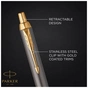 Ручка кулькова Parker IM 17 Grey Lacquer GT BP блістер (21 136) - зменшене зображення 4
