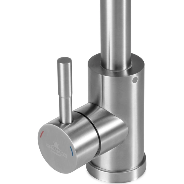 Мойка кухонная GRANADO комплект VALENCIA black shine_чаша ліворуч (ksg0701L) - изображение 9