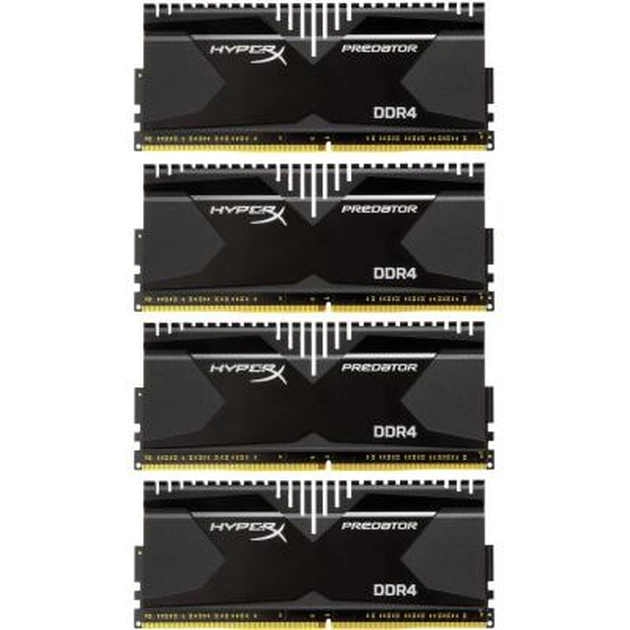 Модуль пам'яті для комп'ютера DDR4 16GB (4x4GB) 3000 MHz HyperX Predator Kingston Fury (ex.HyperX) (HX430C15PB2K4/16) - изображение 1