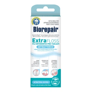 Зубна нитка Biorepair Екстра-суперфлос з Гідроксиапатитом та Цинком 50 шт. (8017331085448) изображение 1