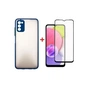 Чохол до мобільного телефона Dengos Kit for Samsung Galaxy A03s case + glass (Blue) (DG-KM-25) - зменшене зображення 1