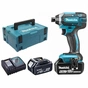 Гайковерт Makita акумуляторний ударний LXT, 18В, 4Аг х 2шт, DC18RC, Makpac (DTD152RMJ) - зменшене зображення 2