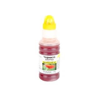 Чорнило Makkon для Epson EcoTank L-7160/L-7180 70 мл yellow (IMN-EPS-E106-70Y) зображення 1