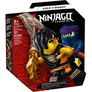 Конструктор LEGO Ninjago Грандіозна битва: Коул проти воїна-привида (71733) зображення 1