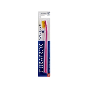 Зубна щітка Curaprox CS 5460 Ultra Soft Ультрам'яка D 0.10 мм Рожева з жовтою щетиною (CS 5460-12) зображення 1