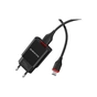 Зарядний пристрій BOROFONE BA20A Sharp single port charger set (Micro) Black (BA20AMB) - зменшене зображення 2