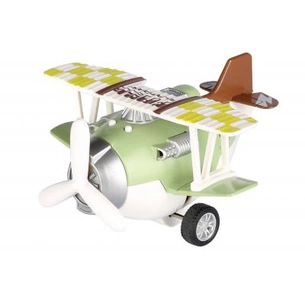 Спецтехніка Same Toy Самолет металический инерционный Aircraft зеленый со светом (SY8015Ut-2) изображение 1
