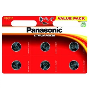 Батарейка Panasonic CR 2032 Lithium * 6 (CR-2032EL/6B) зображення 1