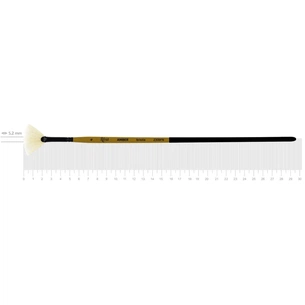 Пензлик для малювання Rosa Щетина віялова, AMBER 2306FN, №4 (4823098533597) изображение 1