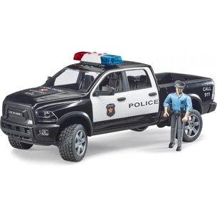 Спецтехніка Bruder поліцейський пікап Wrangler з поліцейським (02505) зображення 1