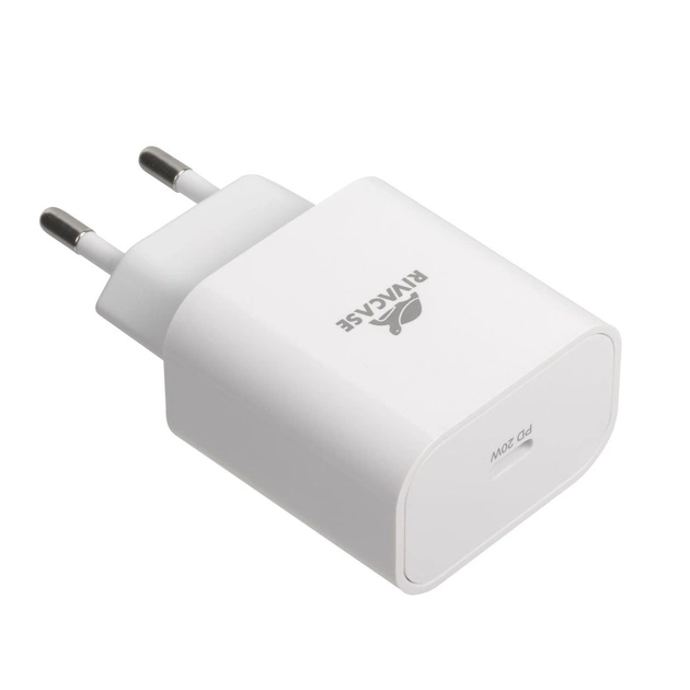 Зарядний пристрій RivaCase 1xUSB Type-C PD 20 Вт кабель Type-C white (PS4101 WD4 (White)) - picture 8