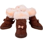 Черевики для собак Ruispet для малих порід, з утепленням 4 шт №3 коричневі (2700000032916) - зменшене зображення 1