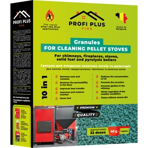 Засіб для чищення камінів Profi Plus Гранули для чищення пелетних котлів і димоходів 900 г (5414528003910) изображение 1
