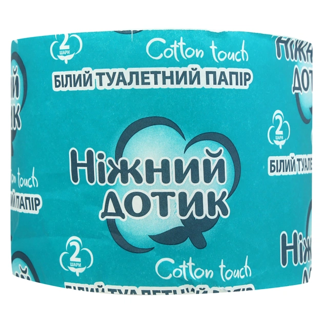 Туалетний папір Ніжний дотик 2 шари 1 рулон (4823019011074) - зображення 1