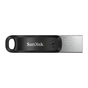 USB флеш накопичувач SanDisk 256GB iXpand Go USB 3.0/Lightning (SDIX60N-256G-GN6NE) - зменшене зображення 1