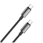Дата кабель USB-C to USB-C 2.0m 5A 100W zinc alloy braided black ColorWay (CW-CBPDCC099-BK) - уменьшенное изображение 2