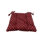 Подушка на стілець Прованс Горох бордо 40х40 (4823093431003) - зменшене зображення 2