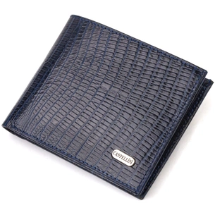 Гаманець Canpellini Без застібки з натуральної шкіри Синій (21760) зображення 1