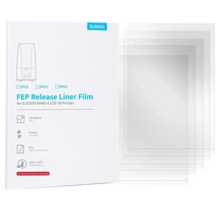 Запчастина для 3D-принтера ELEGOO FEP Release Liner Film, 146х206х0.15мм 5шт (50.102.0092) зображення 1