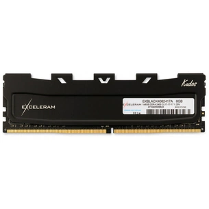 Модуль пам'яті для комп'ютера DDR4 8GB 2400 MHz Black Kudos eXceleram (EKBLACK4082417A) зображення 1
