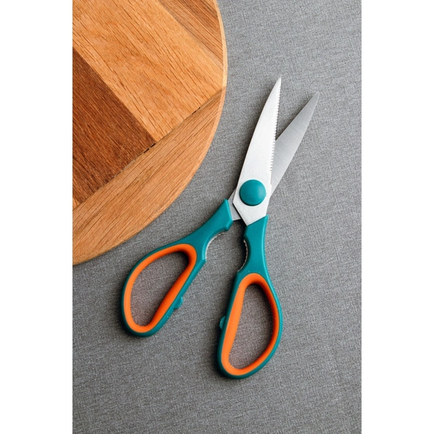 Кухонні ножиці Gusto 21 см Блакитно-помаранчеві (GT-6121) - picture 4