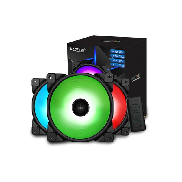 Кулер до корпусу PcCooler HALO 3-in-1 RGB KIT - зображення 1