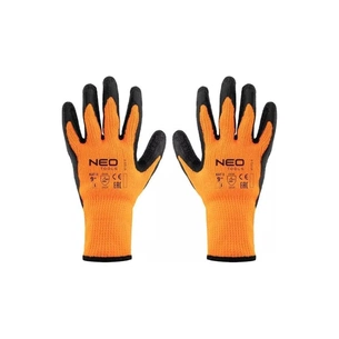 Захисні рукавиці Neo Tools латексне покриття, поліестер, р.9, помаранчево чорні (97-612-9) изображение 1
