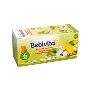 Дитячий чай Bebivita фруктовий нізкоаллергенний, 30 г (4820025490749) изображение 1