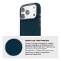 Чохол до мобільного телефона Armorstandart LikeCarbon2 MagCase Apple iPhone 17 Pro Max Kevlar Dark Blue (ARM88553) - зменшене зображення 7