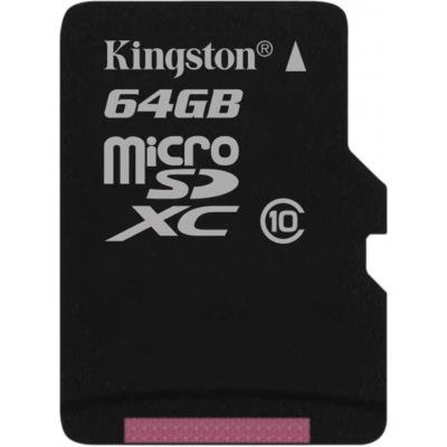 Карта пам'яті Kingston 64GB microSD class 10 (SDCX10/64GBSP) - изображение 1