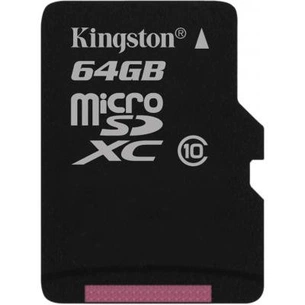 Карта пам'яті Kingston 64GB microSD class 10 (SDCX10/64GBSP) зображення 1