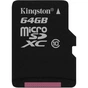 Карта пам'яті Kingston 64GB microSD class 10 (SDCX10/64GBSP) - зменшене зображення 1