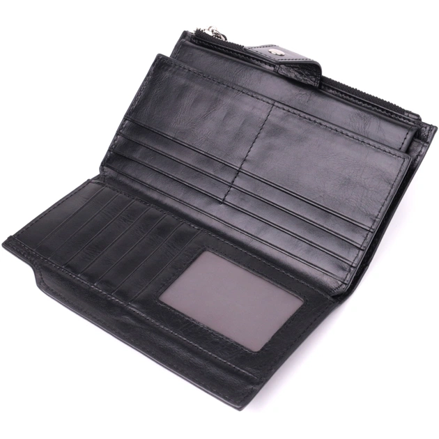 Гаманець Vintage З натуральної шкіри Чорний (22885) - изображение 6