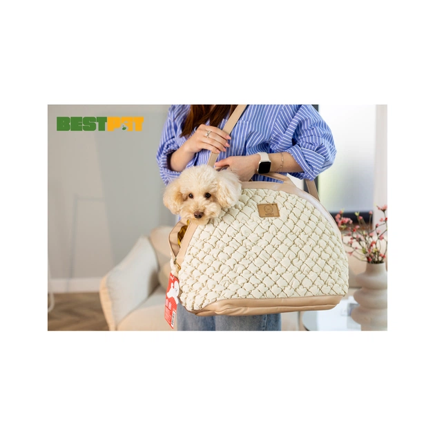 Переноска для тварин MISOKO&CO 40x22x35 см світло-коричнева (YIWUMSK70165) - picture 8