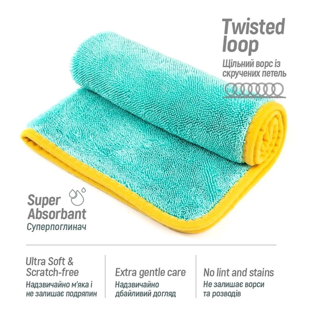 Серветки для прибирання ColorWay Мікрофібра для універсального застосування 600gsm 40 х 40 см 1 шт. (CW-4460) - picture 5