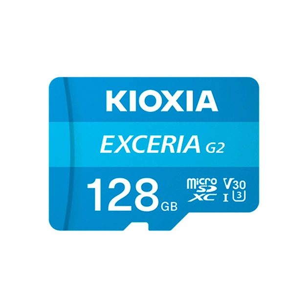 Карта памяти Kioxia 128GB microSDXC class 10 UHS-I U3 V30 A1 Exceria G2 (LMEX2L128GG2) - изображение 1