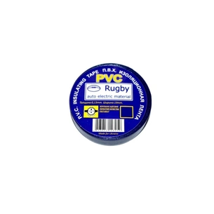 Ізоляційна стрічка Rugby PVC Rugby 0,18мм*17мм*30м , blue, - 10°С до + 80°С (SM-IPVC/30B) зображення 1