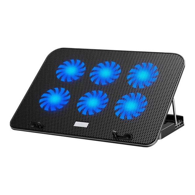 Подставка для ноутбука IceCoorel 10-15.6", 6*60mm 2500 RPM, 2*USB, 353x255x32mm, Black (A9) - изображение 1