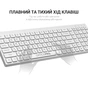 Клавіатура OfficePro SK985W Wireless/Bluetooth White (SK985W) - зменшене зображення 7