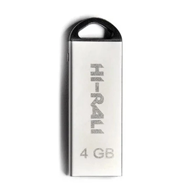USB флеш накопичувач Hi-Rali 4GB Fit Series Silver USB 2.0 (HI-4GBFITSL) - зображення 1