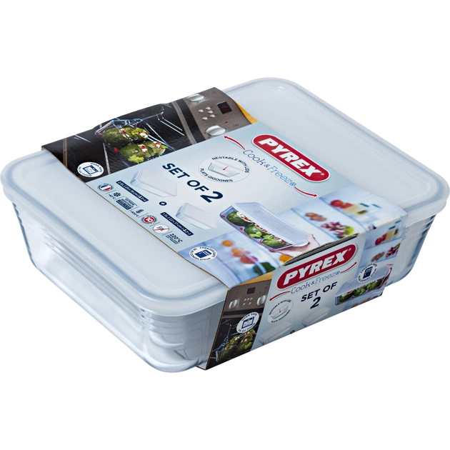 Форма для випікання Pyrex CookFreez прямокутна набір 2 шт (912S951/7646) - picture 3
