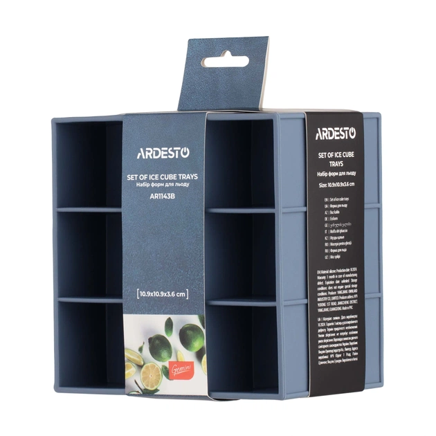 Форма для льоду Ardesto Gemini набір 2 шт синій (AR1143B) - picture 4