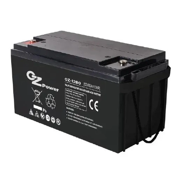 Акумуляторна батарея OZ Power OZ12V080 12V 80AH AGM - зображення 1