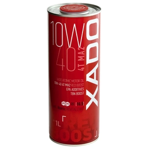 Моторна олива Xado 10W-40 4T MA2, Red Boost 1 л (ХА 26132) зображення 1