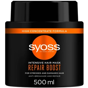 Маска для волосся Syoss Repair Boost Інтенсивна для пошкодженого волосся 500 мл (9000101630565) изображение 1