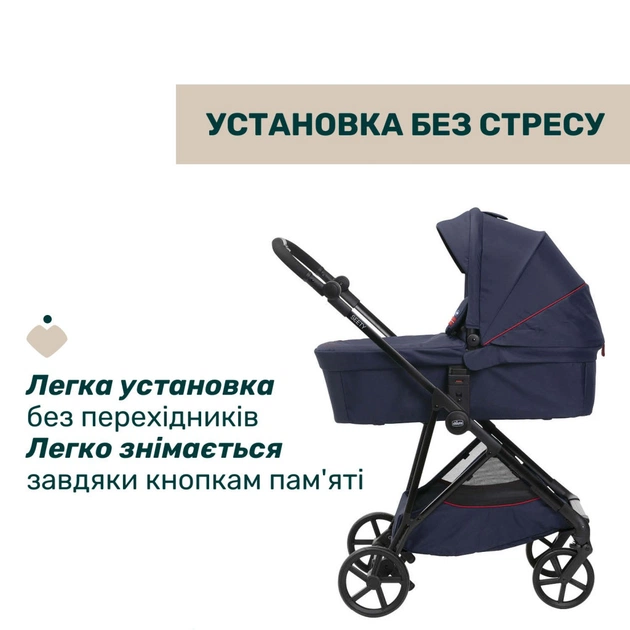 Коляска Chicco 2 в 1 Seety синя (2900990870639) (87097.79.01) - зображення 6