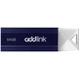 USB флеш накопичувач AddLink 64GB U12 Dark Blue USB 2.0 (ad64GBU12D2) - уменьшенное изображение 1